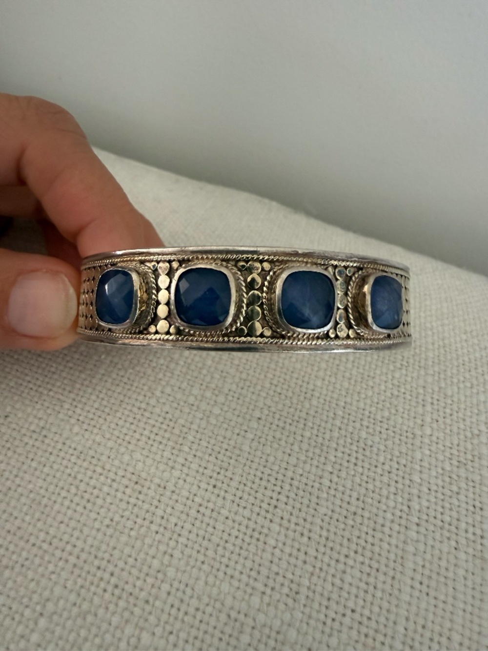 Anna Beck - Blue Quartz Cuff Bracelet